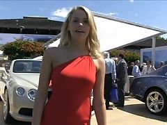 Crazy Blonde Stunner Gets Horny From Watching Supah Cars. Hd