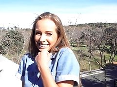 Wild Outdoors Fucking With Pretty Czech Model Finishes With A Facial Cumshot